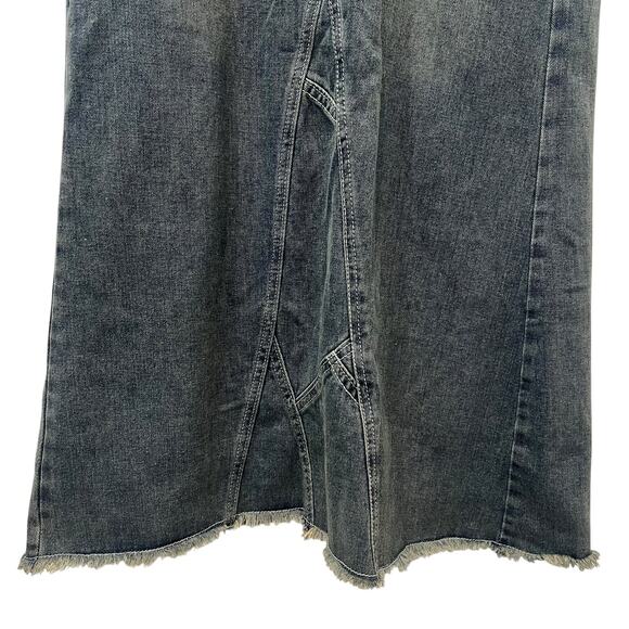 Fashion Jeans A-Line Midi Blue Demin Skirt Y2K 90s Boho Hippie Small - Picture 4 of 9
